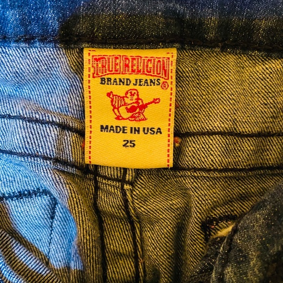 Womens True Religion low rise straight cut sz 25 - Picture 7 of 8